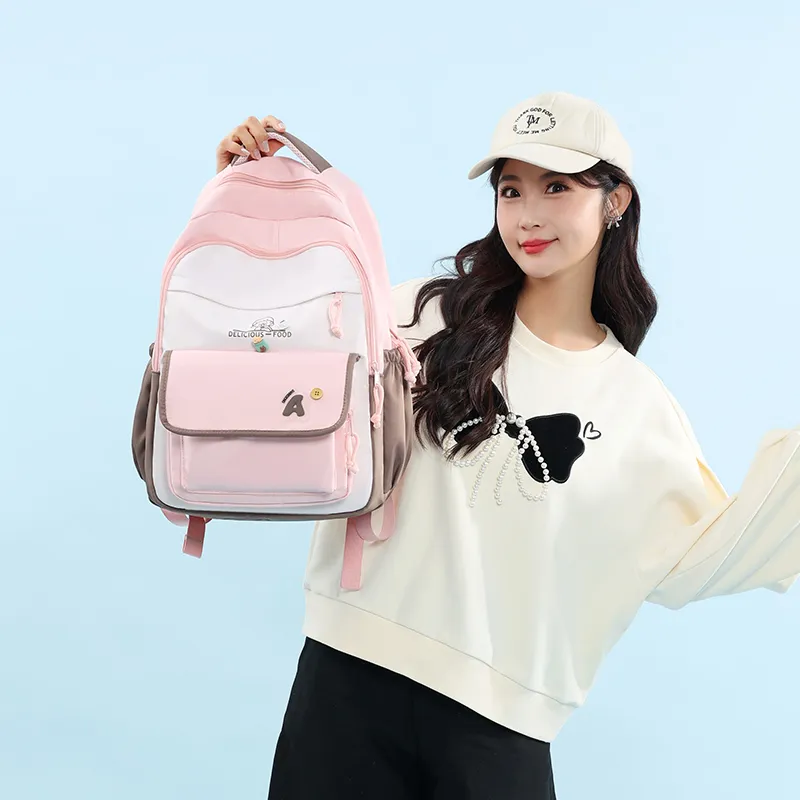MOK Polyester Backpack Regular Women's Multicolor-1