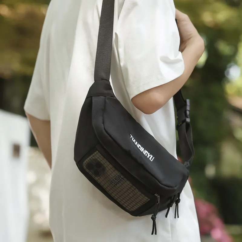 MOK Nylon Backpack Unisex White/Black/Purple/Khaki-3