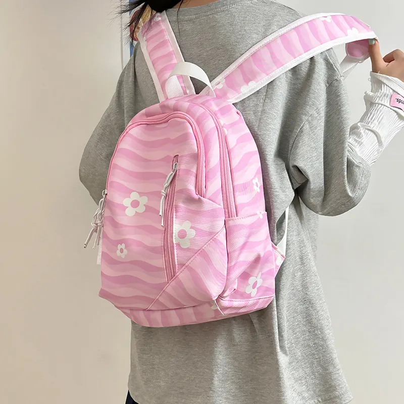 MOK Nylon Backpack Regular Women's Black/Pink/Orange/Khaki/Blue-3