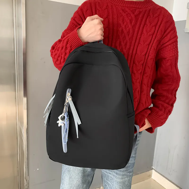 MOK Nylon Backpack Regular Unisex White Pink/White Red/White Blue/Black/Blue-9