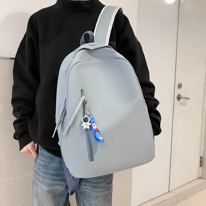MOK Nylon Backpack Regular Unisex White Pink/White Red/White Blue/Black/Blue-11
