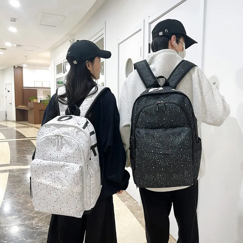 MOK Oxford Backpack Regular Unisex Black/White-1
