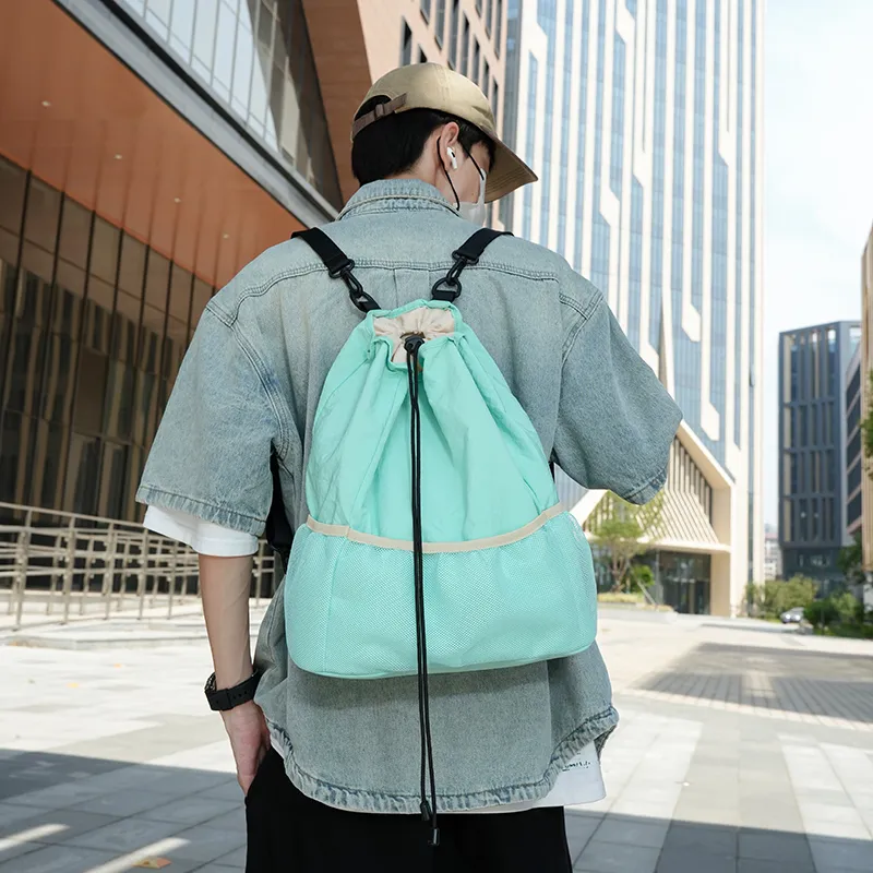 MOK Washed Cloth Backpack Unisex-3