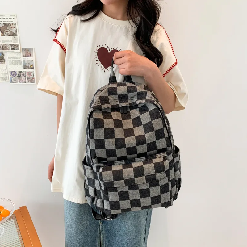 MOK Canvas Backpack Unisex Gray-1