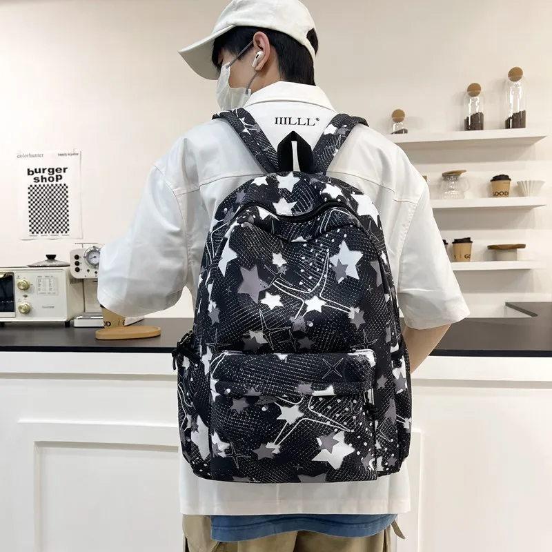MOK Nylon Backpack Unisex Multicolor-8