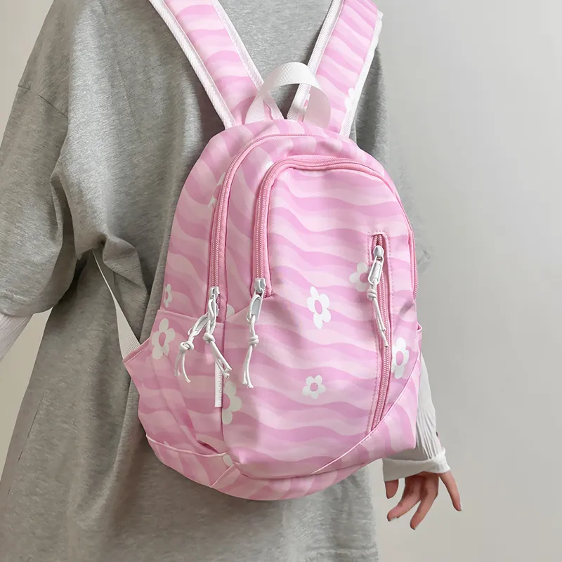 MOK Nylon Backpack Regular Women's Black/Pink/Orange/Khaki/Blue-4