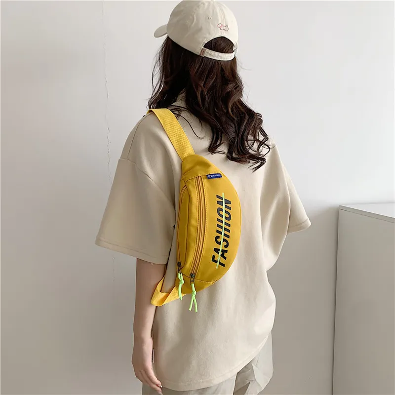 MOK Canvas Bag Sling Bag Regular Unisex White/Gray/Black/Yellow-15