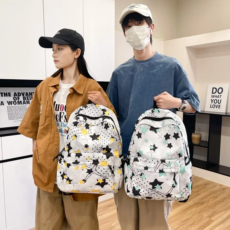 MOK Nylon Backpack Unisex Multicolor-21