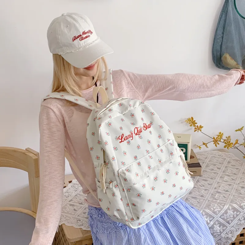 MOK Nylon Fabric Backpack Women's Multicolor-2