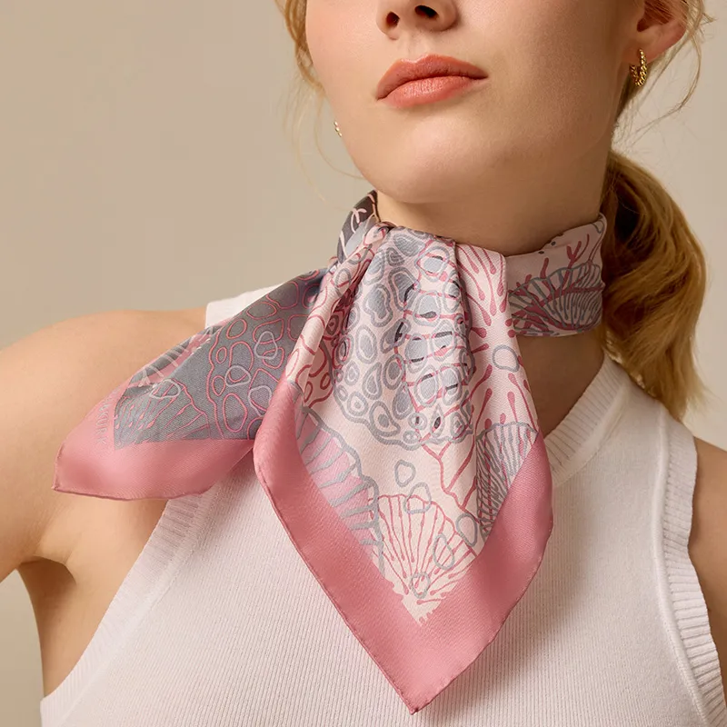 MARJAKURKI Silk Scarves Women's-3