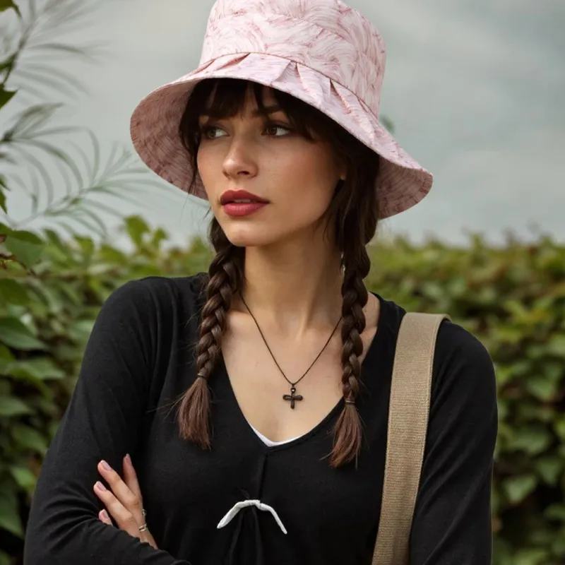 MARJAKURKI Lyocell Sun Protection Hats Women's-1