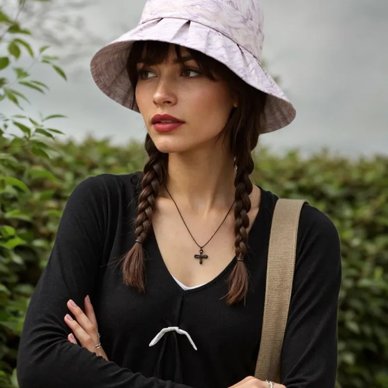 MARJAKURKI Lyocell Sun Protection Hats Women's-4