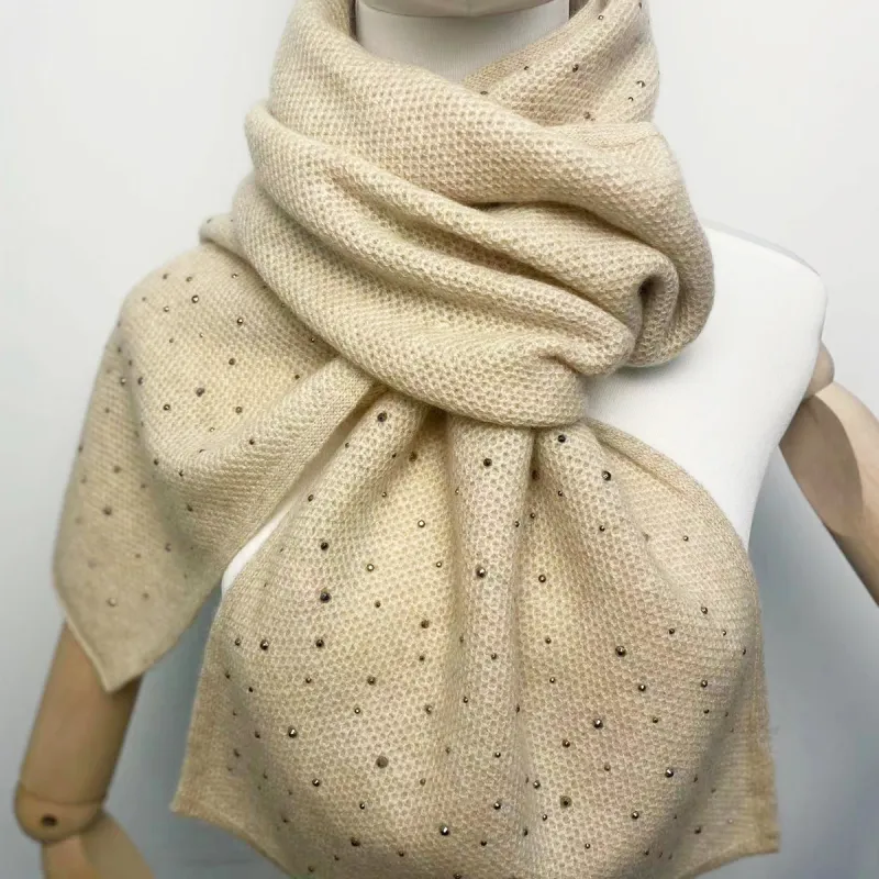 MARJAKURKI Knit Scarf Stud Unisex-13