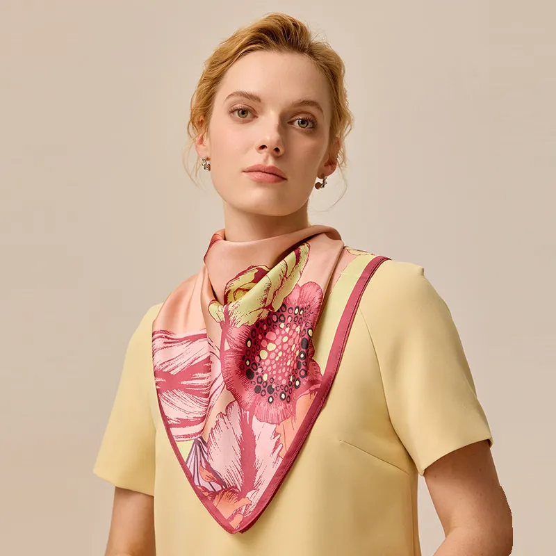 MARJAKURKI Silk Scarves Women's-4
