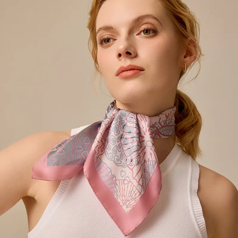 MARJAKURKI Silk Scarves Women's-2