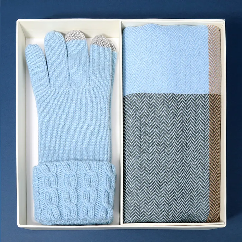 MARJAKURKI Scarf Glove 'Mountains And Seas' Promise Relaxing Elegance Artistic Style Women's-2
