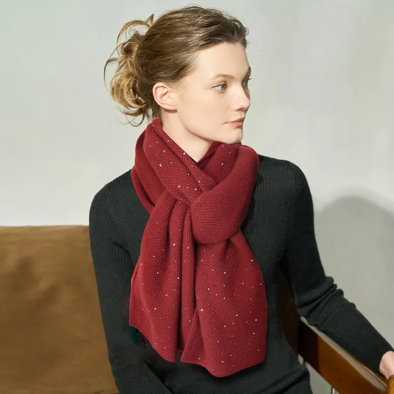 MARJAKURKI Knit Scarf Stud Unisex-5