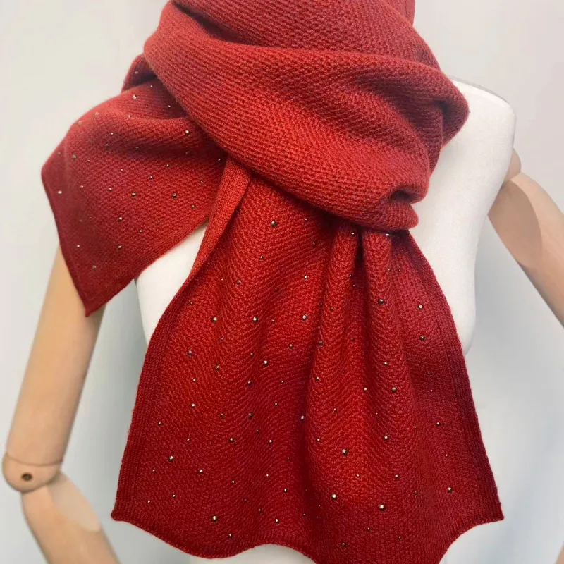 MARJAKURKI Knit Scarf Stud Unisex-7