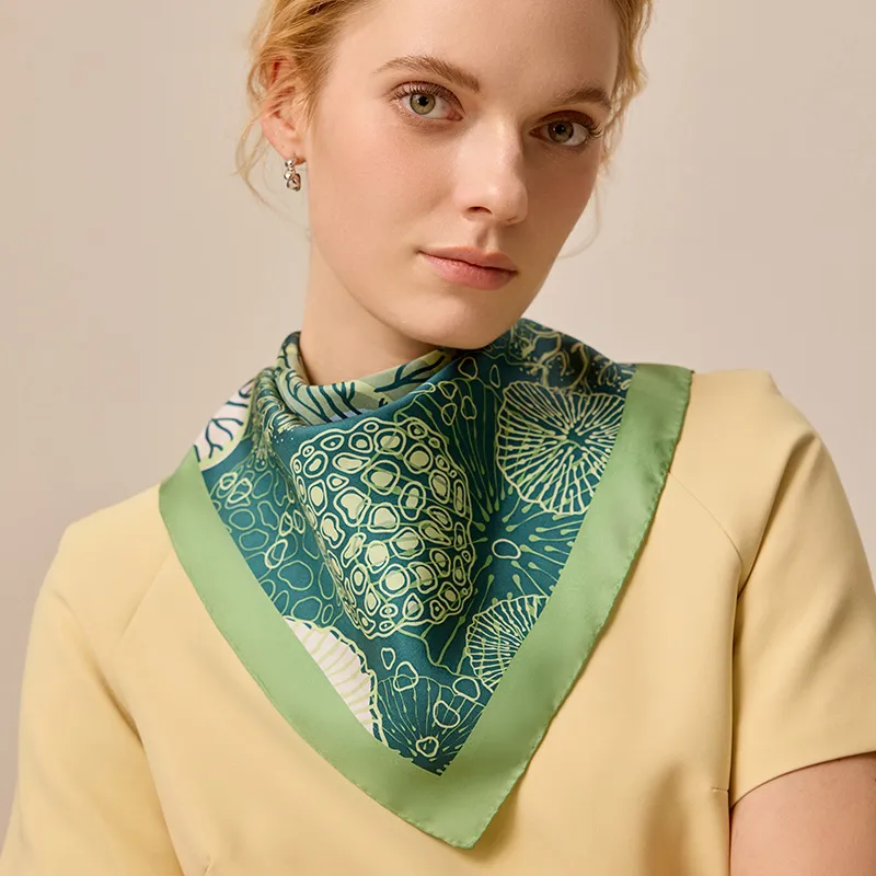 MARJAKURKI Silk Scarves Women's-10