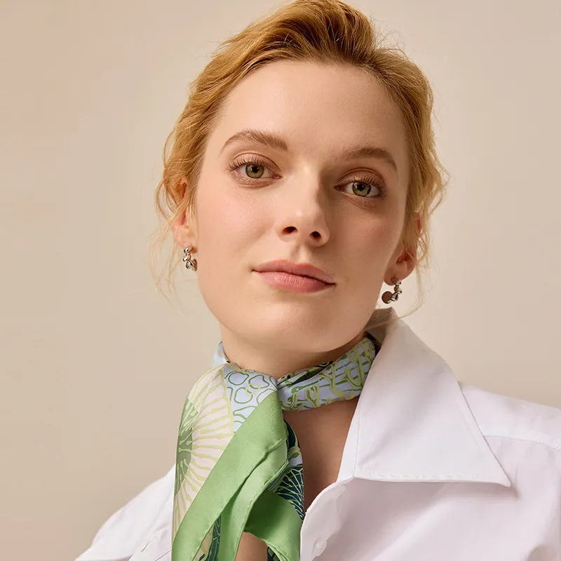 MARJAKURKI Silk Scarves Women's-9