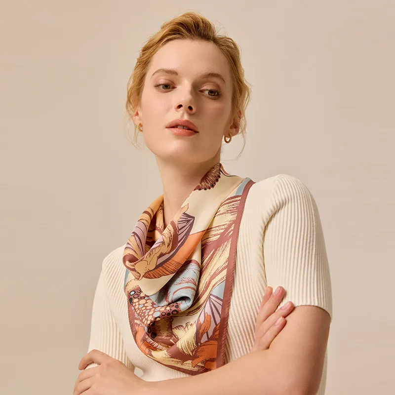 MARJAKURKI Silk Scarves Women's-1