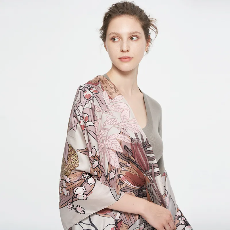 MARJAKURKI Silk Scarves Women's-3