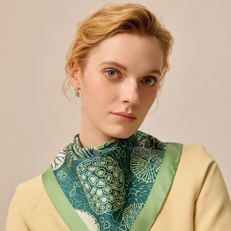 MARJAKURKI Silk Scarves Women's-11