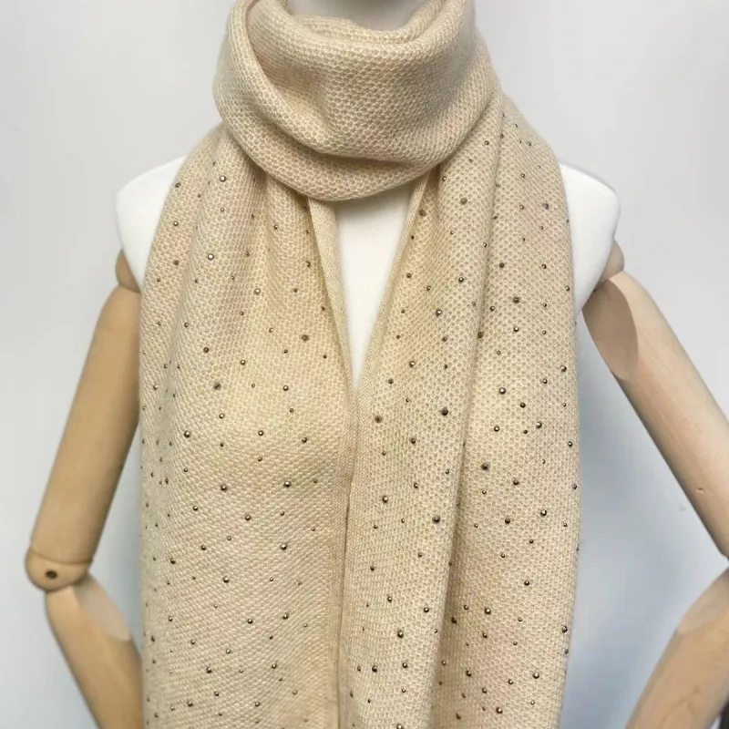 MARJAKURKI Knit Scarf Stud Unisex-12