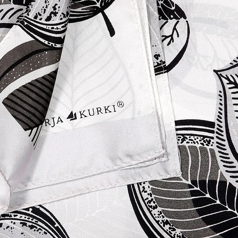 MARJAKURKI Silk Long Scarf Women's-3