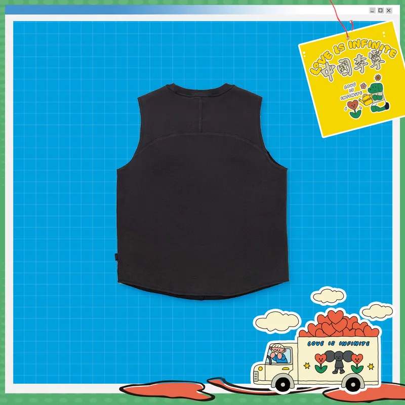 LiNing x TAKASHA,LIANMINGKUAN Sport Vests Women's Charcoal Black-3