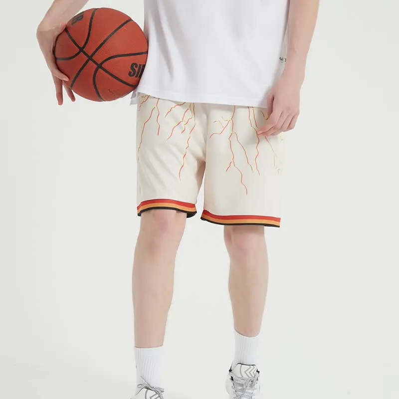 TIP OFF Casual Shorts Unisex Beige-4