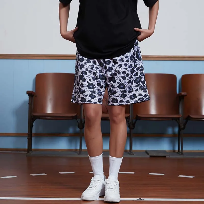 TIP OFF Casual Shorts Unisex Leopard Shadow-3