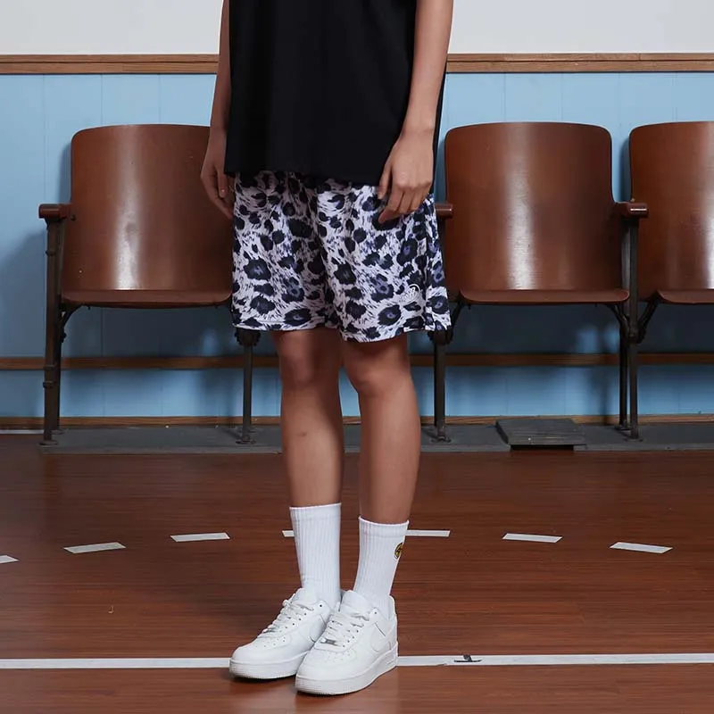 TIP OFF Casual Shorts Unisex Leopard Shadow-4