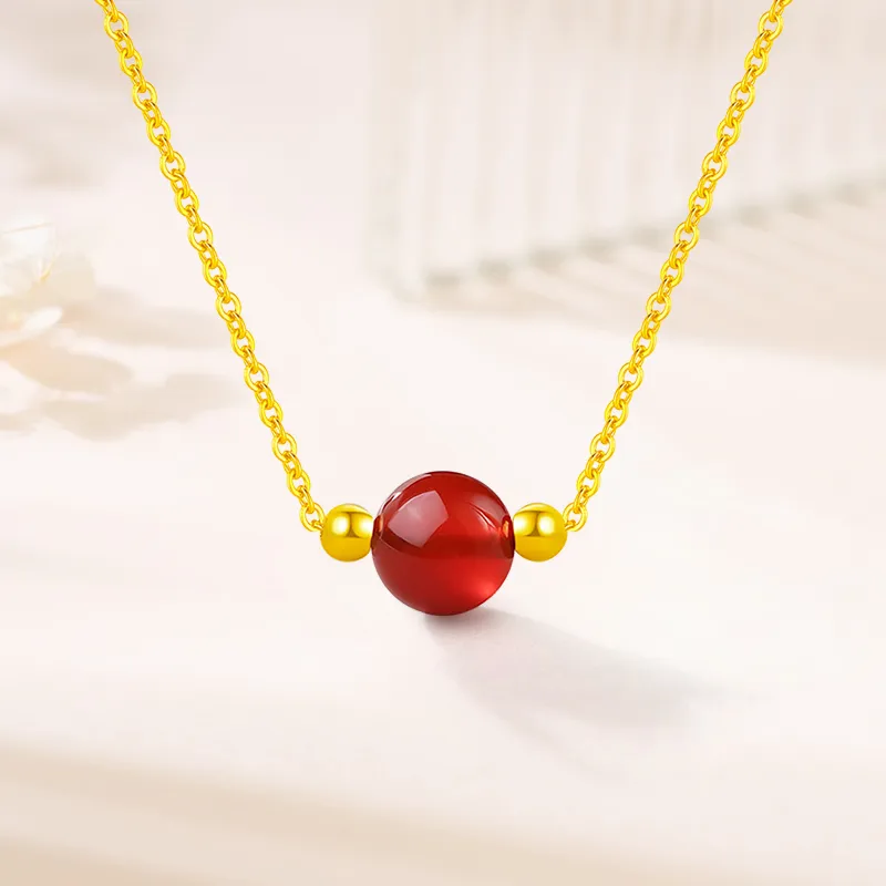 HAPPY ELF Agate Necklaces Women's-1