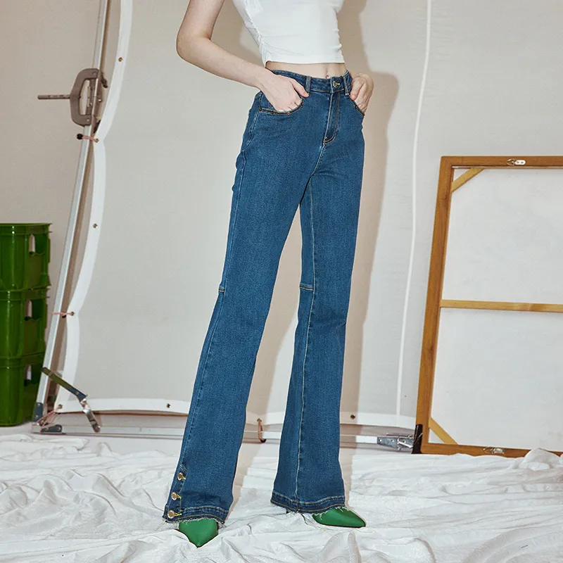 GREEN BELT Jeans Women's Blue-3