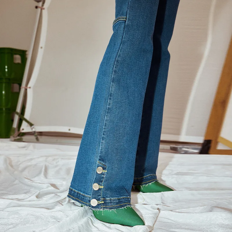 GREEN BELT Jeans Women's Blue-5
