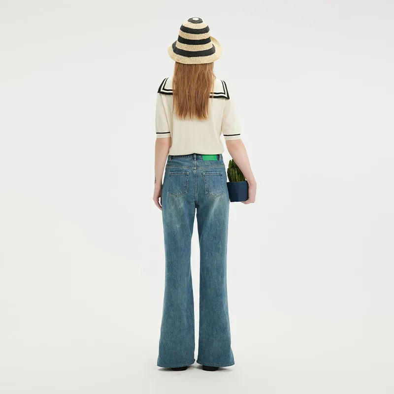 GREEN BELT Jeans Women's Blue-4