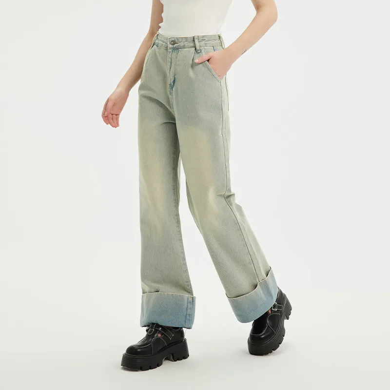 GREEN BELT Jeans Women's Light Blue-4
