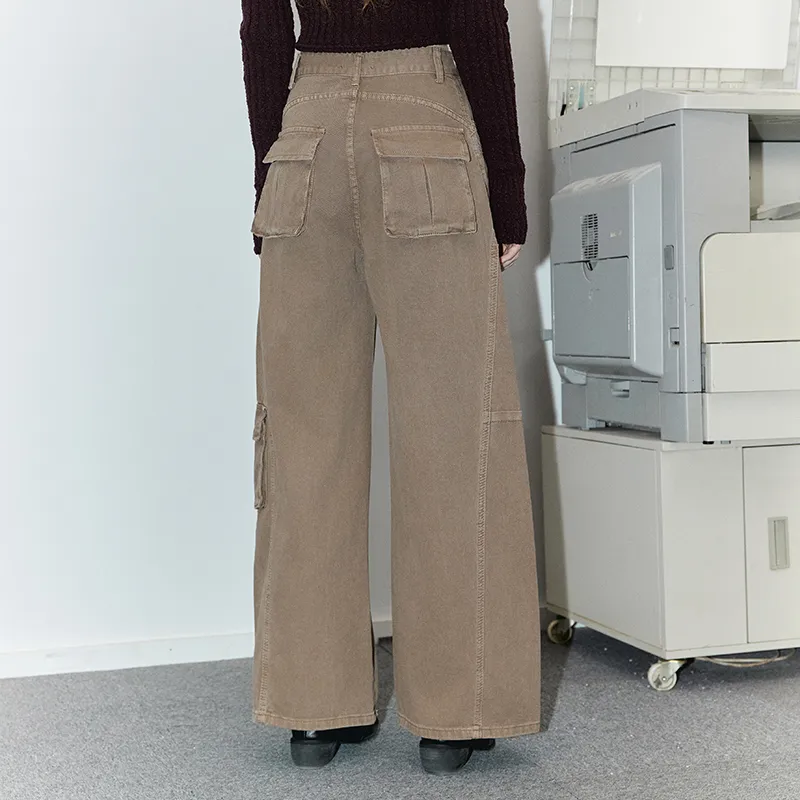 GREEN BELT Jeans Women's Coffee-2