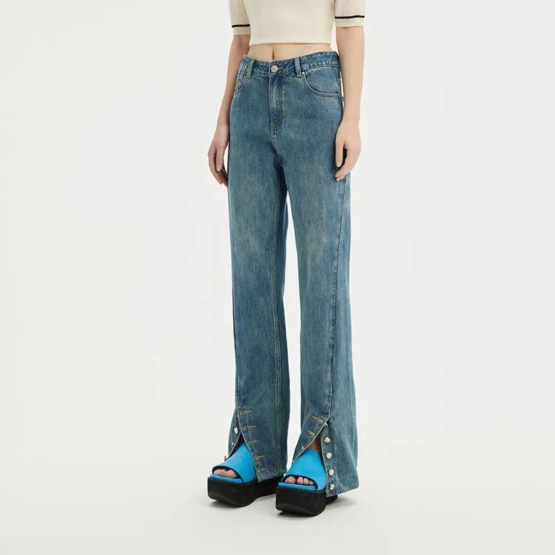 GREEN BELT Jeans Women's Blue-5