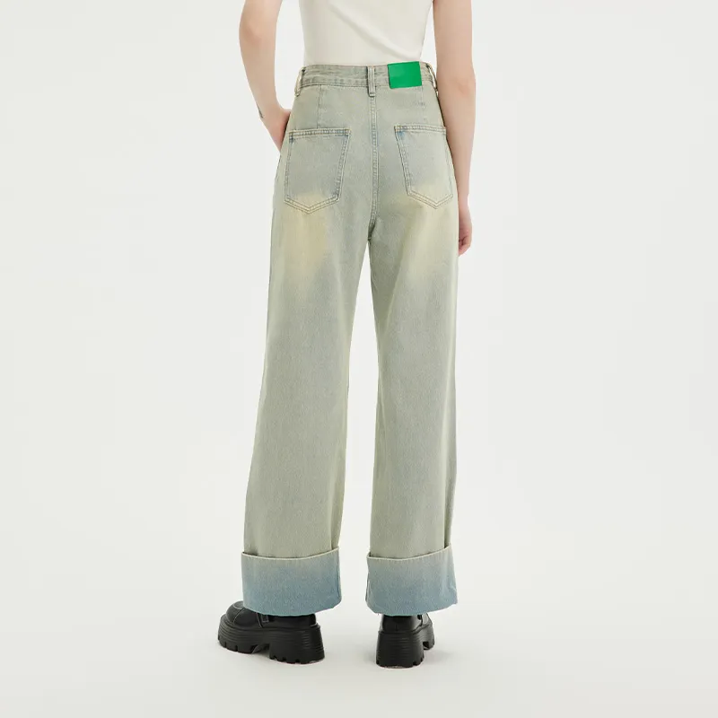 GREEN BELT Jeans Women's Light Blue-3