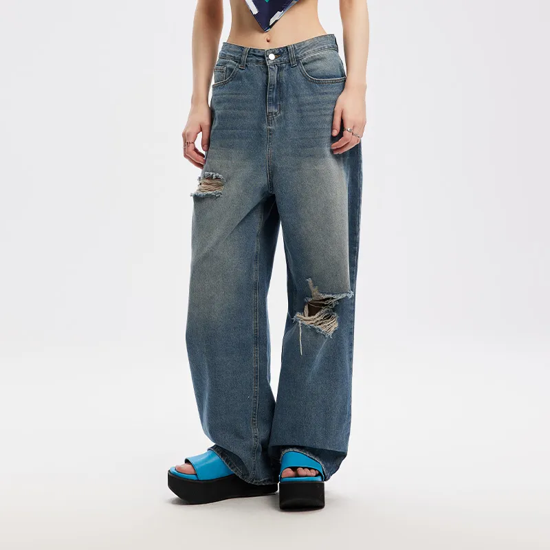 GREEN BELT Jeans Women's Blue-4