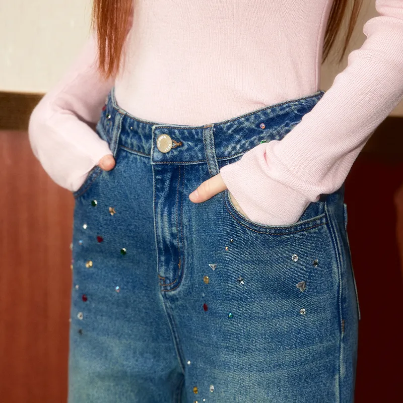 GREEN BELT Jeans Women's Denim Blue-3