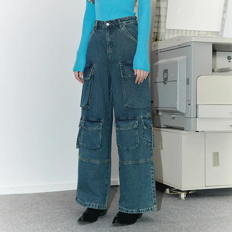 GREEN BELT Jeans Women's Blue-4