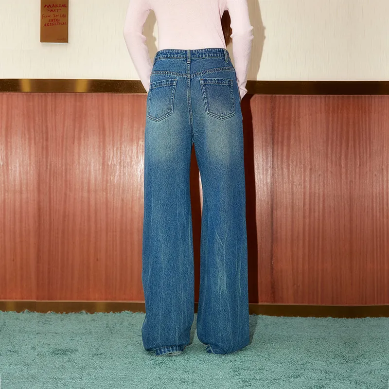 GREEN BELT Jeans Women's Denim Blue-4
