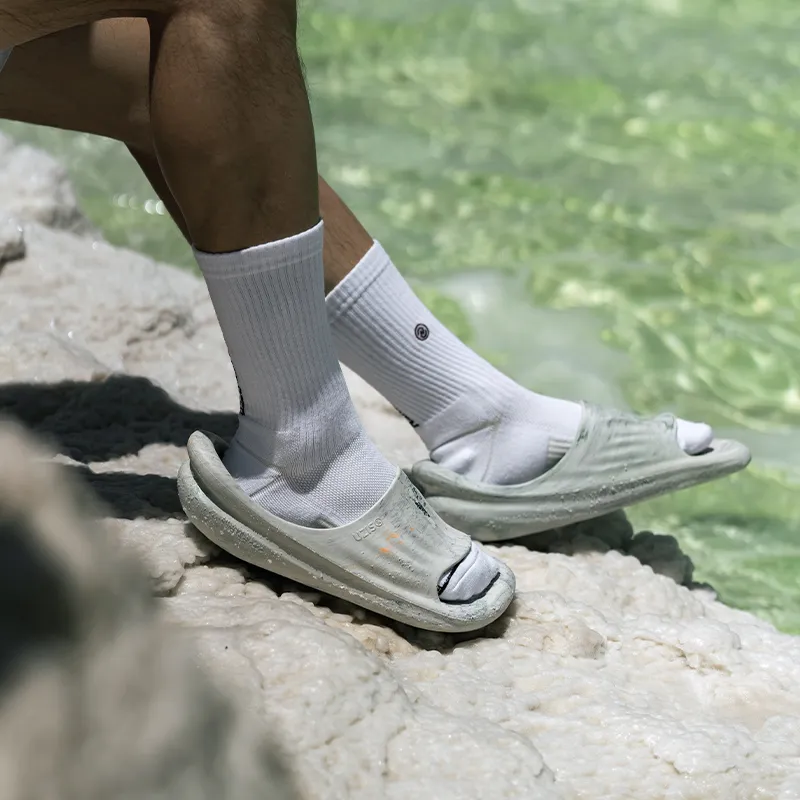 NICE x UZIS Slide Slippers Unisex Moon Soil Gray-5