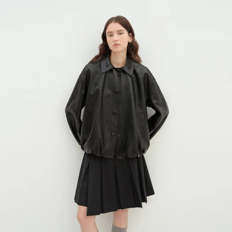 LETTRANS Leather Jackets Women's-9