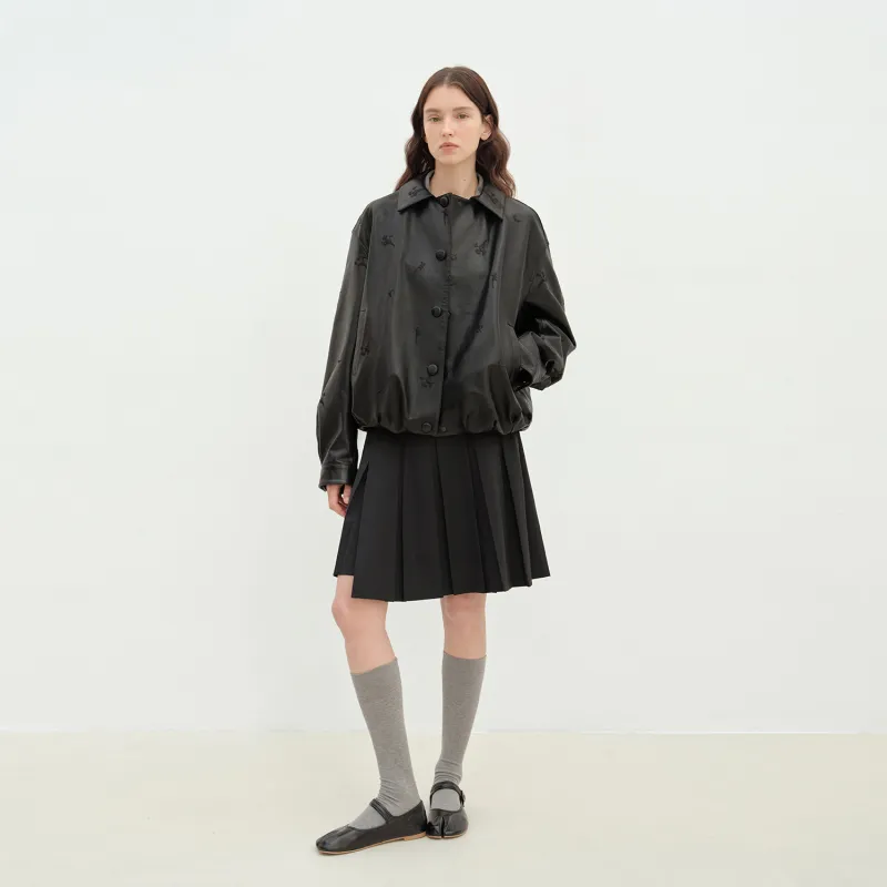 LETTRANS Leather Jackets Women's-7