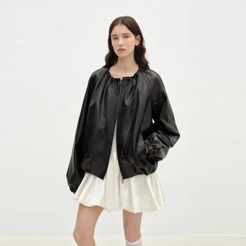 LETTRANS Leather Jackets Women's-8