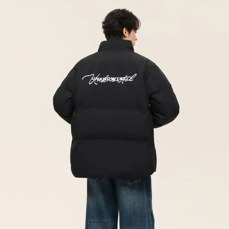 UNKNOWTAL Puffer Jacket Unisex Black-3